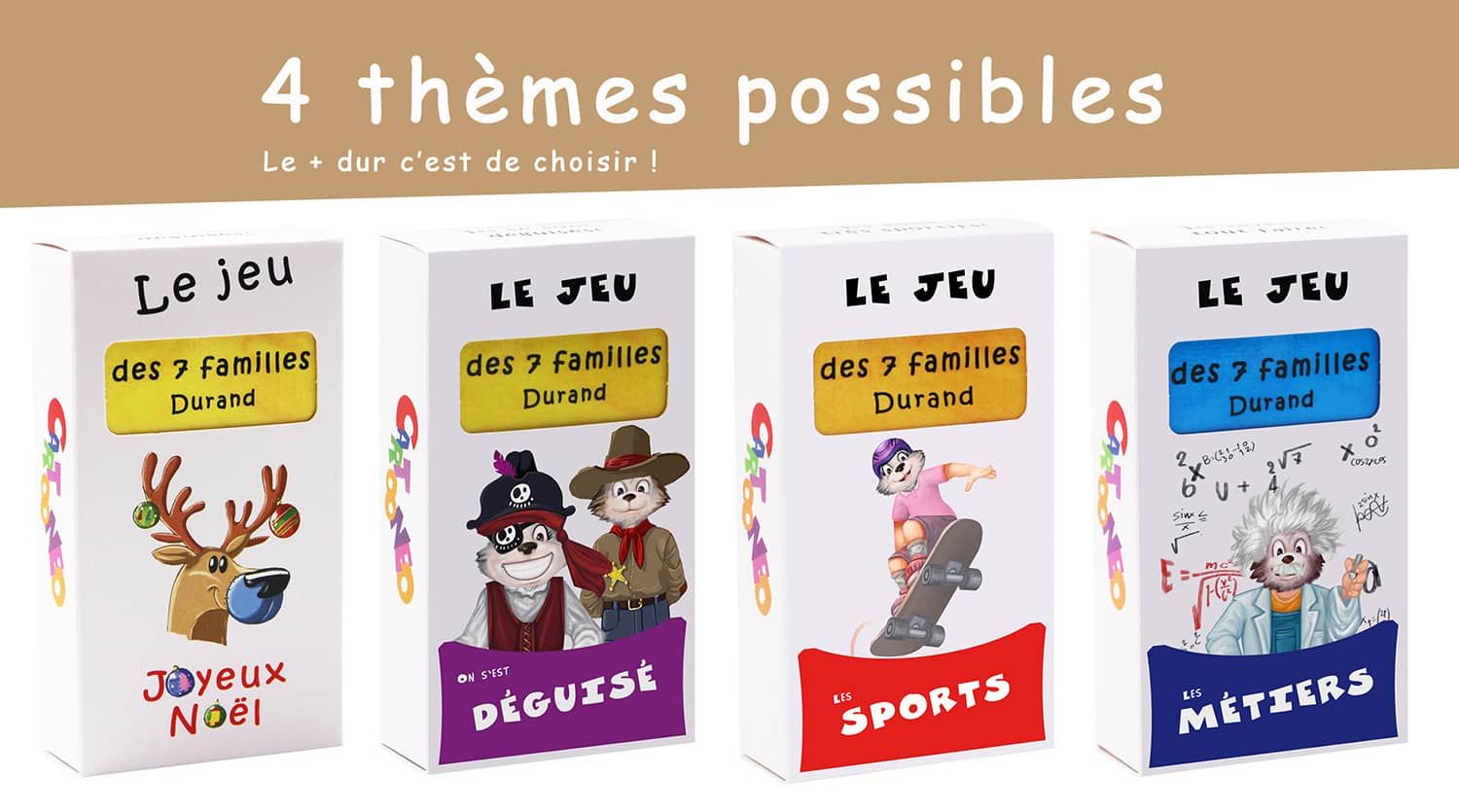 Jeu de 7 familles personnalisé Cartooneo