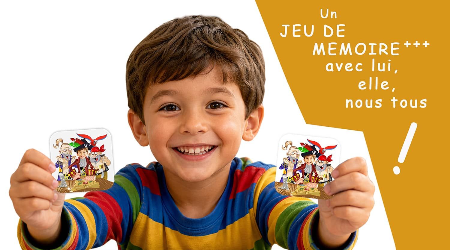 Jeu de memory personnalisé Cartooneo